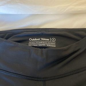 Outdoor Voices Black Leggings